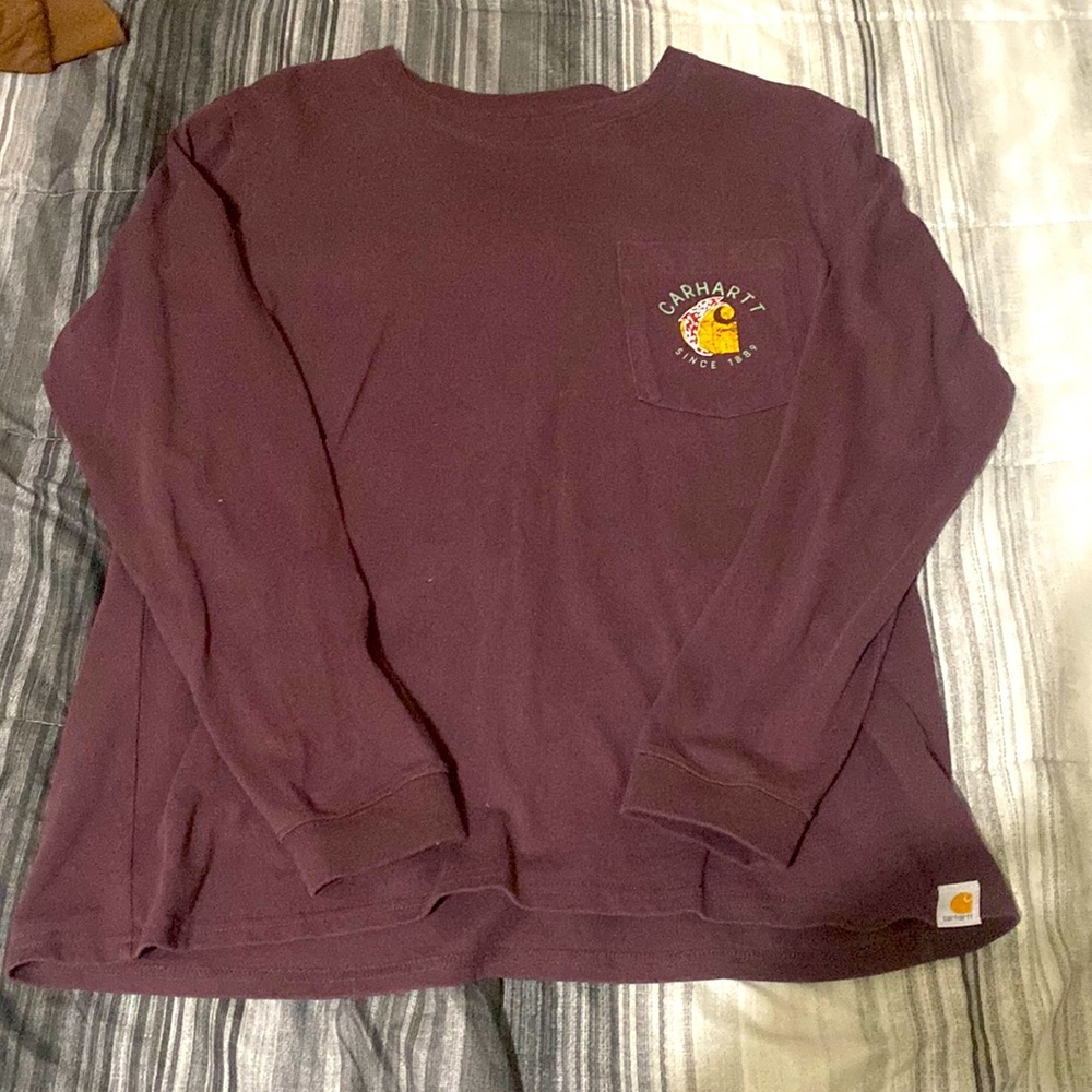 Purple long sleeve shirt size large